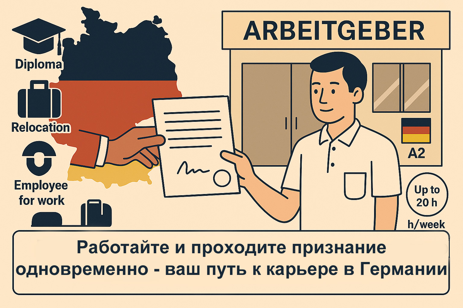 Работайте и проходите признание диплома медсестры в Германии